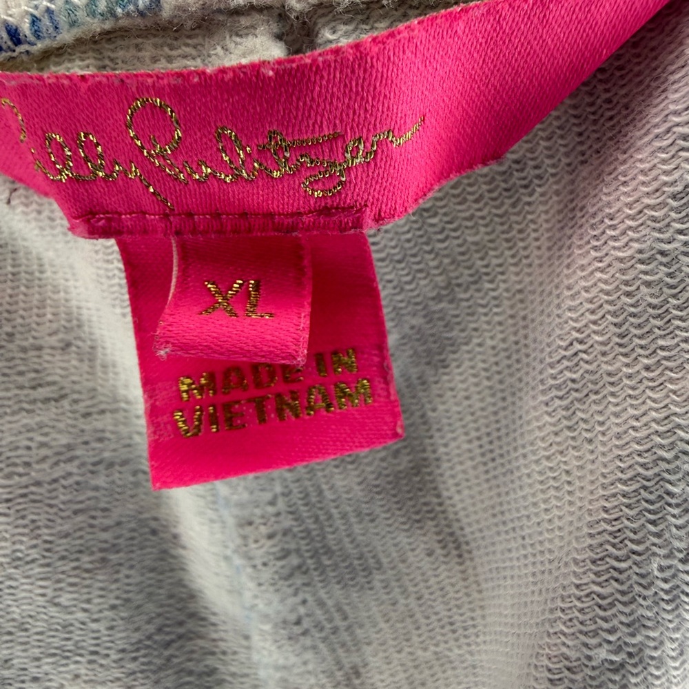 Lilly Pulitzer Blue, Pink & Green Paisley Athletic Shorts - Picture 5 of 5